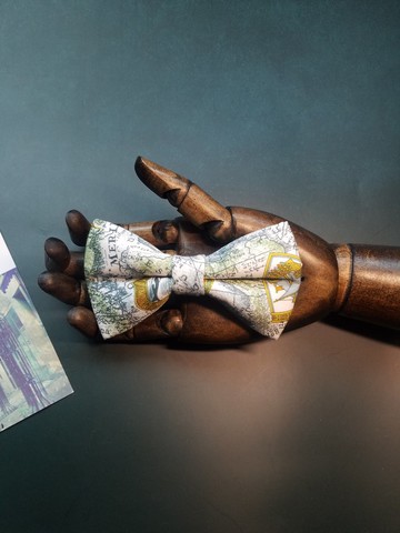 淺色調大航海時代地圖領結小清新蝴蝶結