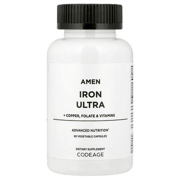 Codeage, Amen，Iron Ultra，60 粒素食膠囊