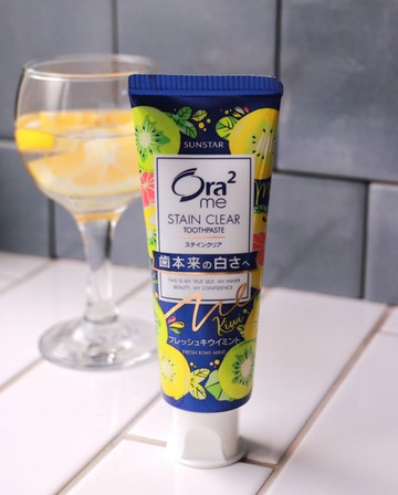 日本Ora2 me奇異果淨白無瑕牙膏130g-奇異果薄荷香