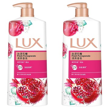 LUX 麗仕 清爽香氛沐浴乳 沁涼石榴  1L  2瓶
