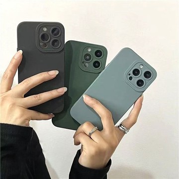 簡約 液態硅膠手機殼iphone7/8SE XR 11 12 13mini  14 15 16 17 promax保護殼