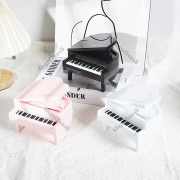 台灣出貨少女心迷你鋼琴擺件抓週鋼琴拍照道具桌麵裝飾儲蓄罐假鋼琴道具