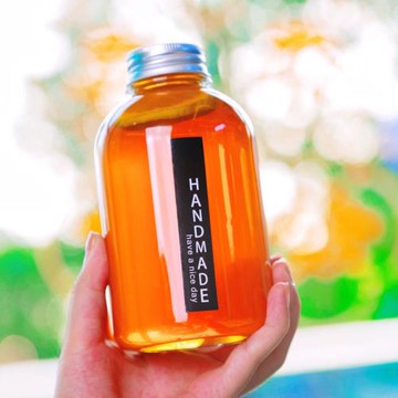 加厚500ml網紅透明塑料空瓶食品級pet飲料瓶外賣果汁瓶奶茶瓶帶蓋