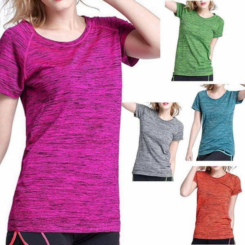 クイックドライ スポーツ Tシャツ レディースウエアー 高弾力 ヨガ ランニング 速乾性 吸水速乾シャツ 通販 Lineポイント最大0 5 Get Lineショッピング