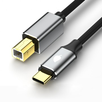 Type C公 - B公  Type-C轉Type -B USB2.0印表機數據傳輸轉接線-2米
