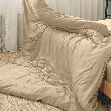 BUHO 布歐 100%TENCEL™純天絲 素面文青300織 兩用被套  烤糖奶蓋  8 x 7尺  被套