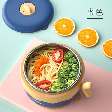 輔食碗 兒童注水保溫碗兒童餐具套裝輔食碗防摔防燙不銹鋼吸盤碗『CM47022』