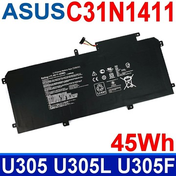 保固一年 華碩 ASUS C31N1411 電池 U305I U305CA U305F U305FA U305L U305UA UX305UX305CA UX305FA U350 U305CA-6Y30 U305FA-5Y10 U305FA-5Y71 U305CA-6Y54 U305UA-6200 UX305CA-FB