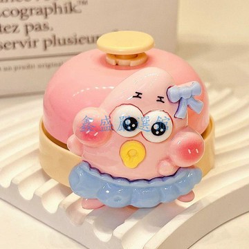 💖臺灣-出貨💖鈴鐺手按搶答鈴可愛卡通廚房叫餐鈴鐺傳喚鈴提醒器直播間上車鈴鐺0105