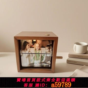 【台灣公司 可打統編】中秋節禮物手搖相冊生日禮物送女朋友定制360照片拍立得情侶相框