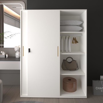 開發票 衣櫃 衣櫥 鋼制衣櫃家用陽臺臥室簡約現代簡易組裝櫃出租房小戶型儲物衣櫥櫃S053快速出貨