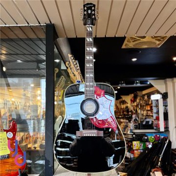 2025 Gibson Epiphone Humming Bird 黑色 帶電版本 蜂鳥 面單板 民謠 電 木 吉他