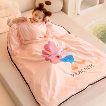 A類80S全棉兒童防踢被可拆洗嬰兒純棉幼兒園睡袋卡通四季通用