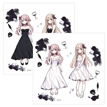 黑白婚禮風 2款組合 (ddatchi) 人物貼紙