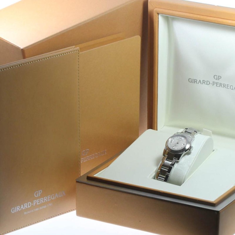 ★箱・保証書付き【GIRARD-PERREGAUX】ジラール・ペルゴ フェラーリ 80390.1.11.112 デイト 自動巻き レディース