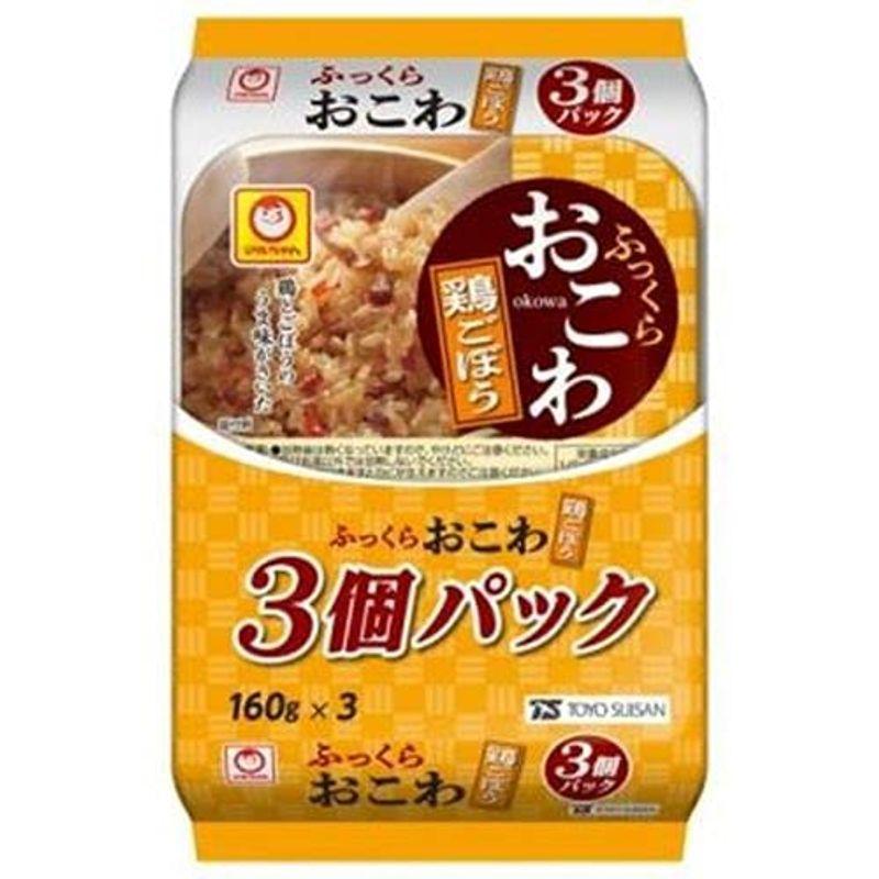 東洋水産 マルちゃん ふっくらおこわ 鶏ごぼう 3個パック 480g(160g x 3)