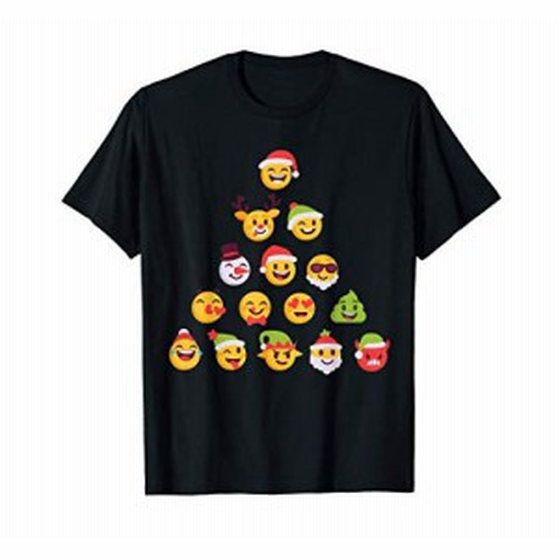 絵文字クリスマスツリーエルフサンタトナカイ雪だるまxmas Tシャツ 通販 Lineポイント最大7 0 Get Lineショッピング