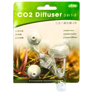 ISTA 伊士達 CO2細化器 三合一止逆計泡器 V型  透明  S 59 x 50 x 32mm  1個