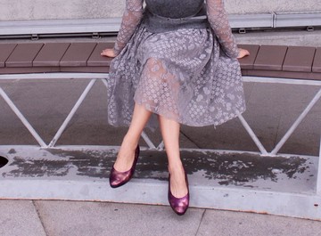 MIT【炫彩尖頭平底鞋-桃紅】小羊皮 軟底 不脫膠