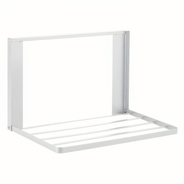 強力磁吸式 可收折洗衣機置物架  1個  白色