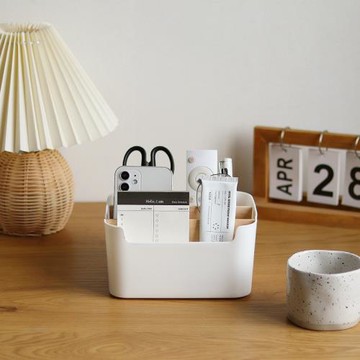 桌面分格收納盒家用客廳遙控器玄關雜物整理盒工作臺小零件置物盒