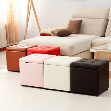 時尚收納凳皮凳換鞋凳墩子沙發凳儲物凳可坐門口床尾凳子小凳椅子