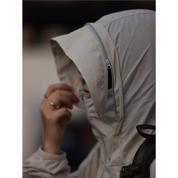 Nobodyknows夏戶外輕薄透氣涼感皮膚衣防紫外線可拆卸帽檐防曬衣