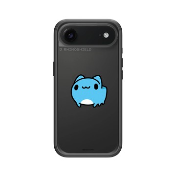 iPhone Air Mod NX -邊框背蓋組合 (相機按鈕) 黑 - 貓貓蟲咖波 Bugcat Capoo - 萌呆咖波