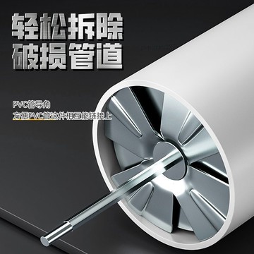 【五金 熱銷】 PVC管道鉸刀水管接頭工具手電鑽六角柄拼接管套擴管刀水電工神器 優選