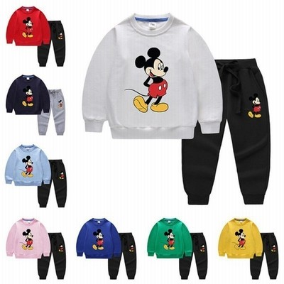 13color 春秋着 Disney ディズニーミッキー 子供服 セットアップ キッズ 上下セット 2点セット 長袖 トップス トレーナー パンツ 長ズボン 通学着 通園着 通販 Lineポイント最大get Lineショッピング