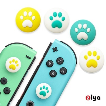 [ZIYA]任天堂 SWITCH JOY-CON SWITCH LITE 按鈕帽蓋 好萌喵喵 4入