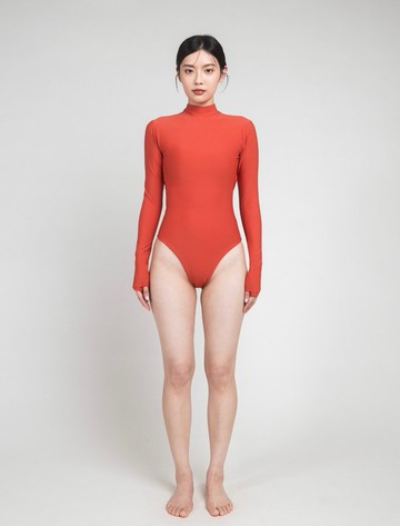 Turkish Orange 土耳其橘 / Leopard 連身露背防曬衣