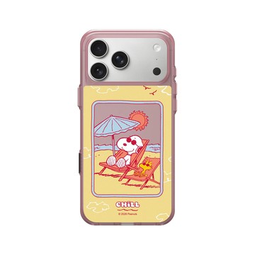 iPhone 17 Pro Max Clear (相機按鈕) 晶醺玫 - 史努比 Snoopy - 曬太陽