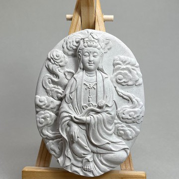 清水模軟裝設計 佛像擺飾(七) 香氛擺件 水泥軟裝 附木架