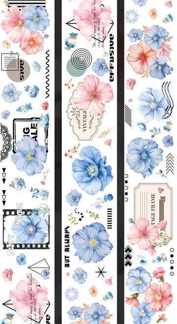 藍粉佳人 PET 紙膠帶