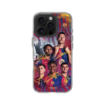 iPhone 16 Pro Clear 透明 - FC Barcelona - Team 1 Signature Edition