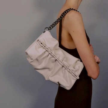 【SAMO ONDOH】全面63折起★Bun Bag M lambskin - cream 10