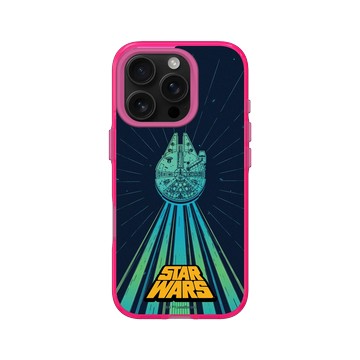 iPhone 16 Pro Clear 粉漾桃 - 迪士尼-星際大戰 Star Wars - 千年鷹號-發光原力