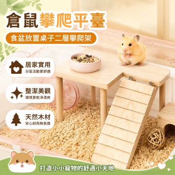 省錢鋪寵物】 倉鼠平臺蘆丁鷄食盆放置桌子金絲熊造景用品二層攀爬架子 倉鼠平台 倉鼠造景平台 倉鼠造景用品 倉鼠桌子