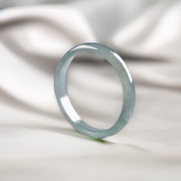 冰藍水翡翠戒指戒圈 | 國際16圍 | 天然A貨翡翠 | 送禮
