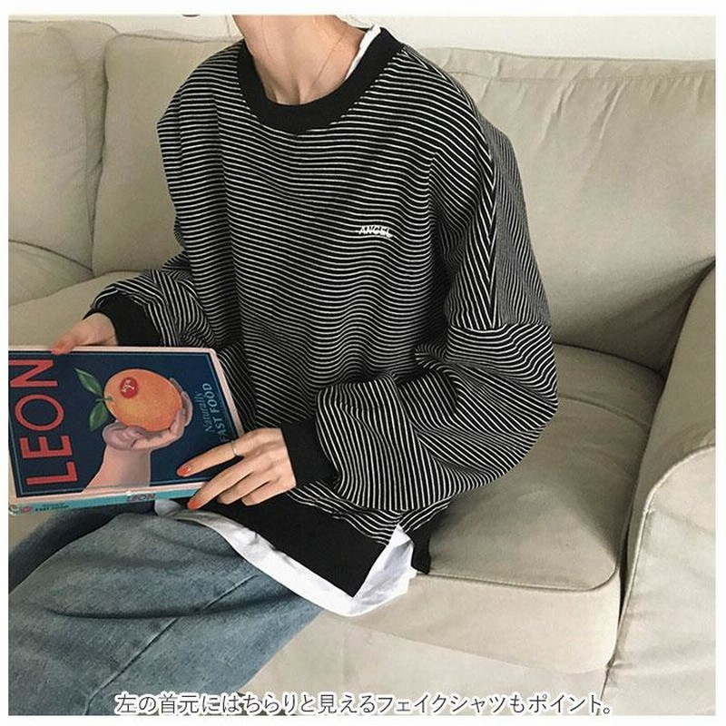 トレーナー レディース おしゃれ 通販 大きいサイズ スウェット レイヤード カットソー カジュアル 冬服 冬物 おしゃれ トップス 長袖 シンプル 通販 Lineポイント最大0 5 Get Lineショッピング