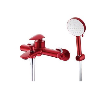 凱撒衛浴CAESAR 沐浴龍頭組 烤漆亮紅