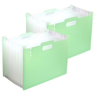 小麥購物 站立式風琴夾 方形 E105 298g  薄荷綠  2個