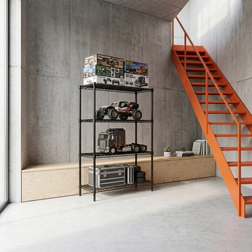 四層輕型波浪架30x60x210cm
