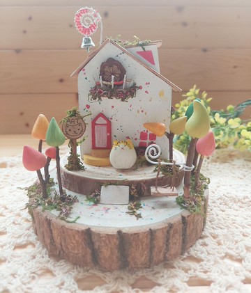 貓貓藝術家的森林小屋/木頭房子/小木屋/貓