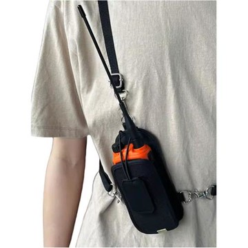 對講機通用防摔保護套手臺皮套尼龍布套胸包斜挎背包寶峰摩托羅拉