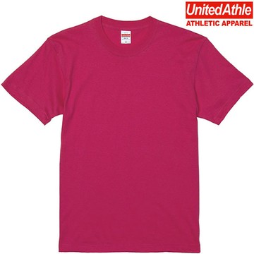 日本 United Athle UA5001 圓領 5.6磅 短T 素T (511 桃紅色)