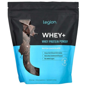 Legion Athletics, 乳清+，乳清蛋白質粉，荷蘭巧克力味，1.91 磅（867 克）