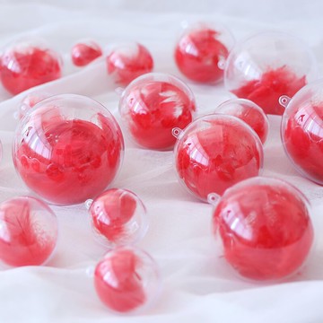 圣誕節日裝飾品透明球掛飾塑料空心圓球珠寶店金店店鋪吊頂布置