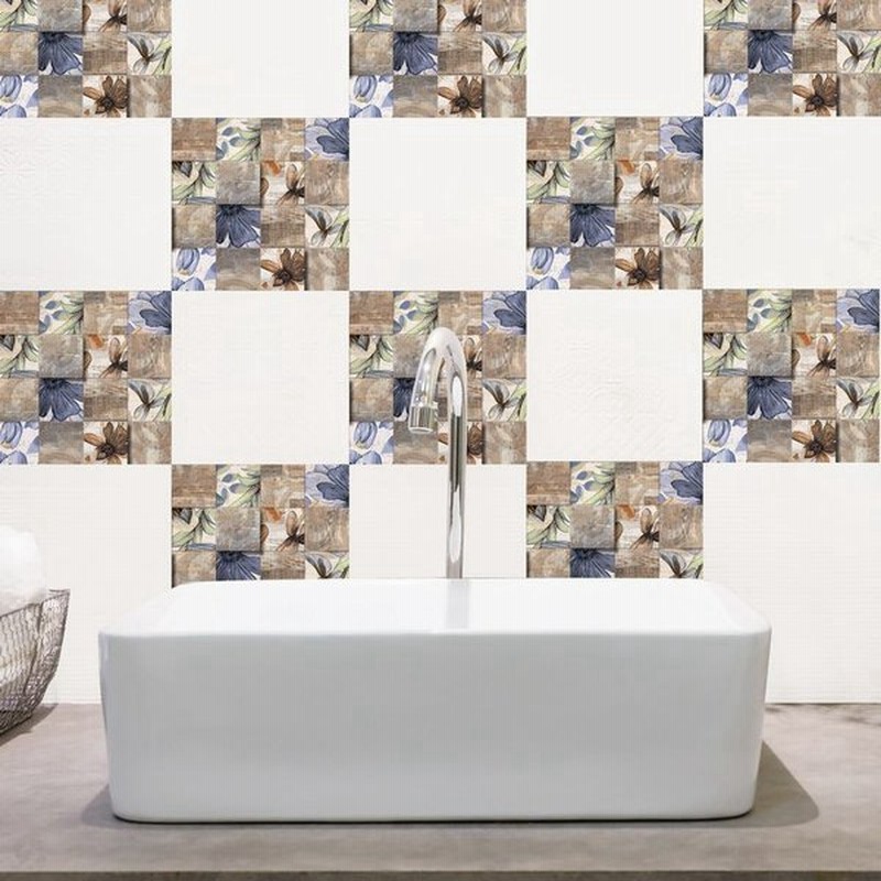 ウォールステッカー 壁紙シール ウォールシール 陶磁風 タイル風 花 花びら 正方形 6枚入り 防水 壁面装飾 デコレーション 飾りつけ Diy おし 通販 Lineポイント最大0 5 Get Lineショッピング